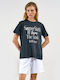Γυναικείο T-shirt Μαυρο