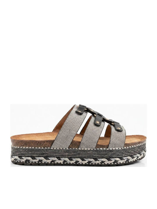 Γυναικεία Σανδάλια Flatforms Μαύρα