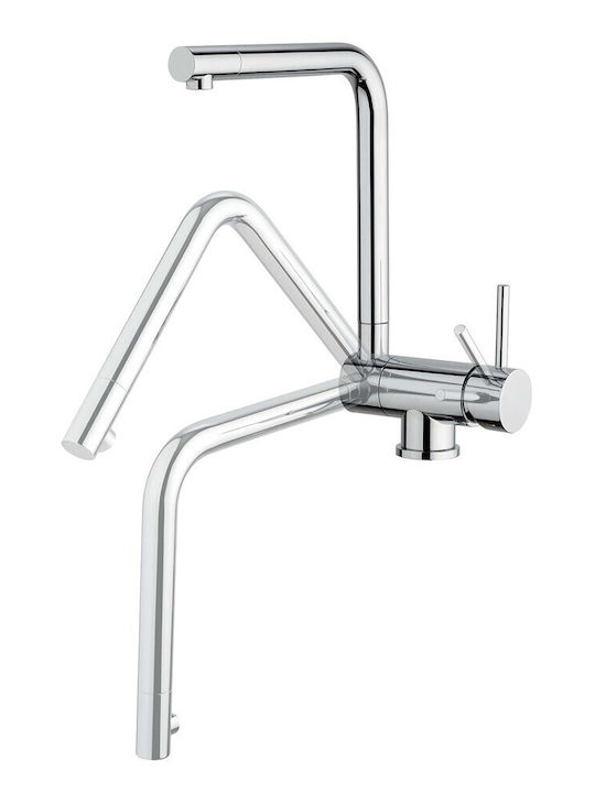 Sanitec Mix 2024s Küchenarmaturen Zähler U-förmig Silber