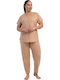 Kezokino Summer Women's Beige Pyjama Set