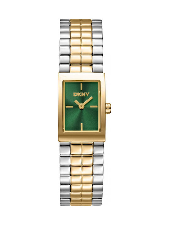 DKNY Women's Battery Watch with Gold Metal Bracelet
