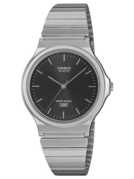 Casio Men's Battery Watch with Silver Metal Bracelet