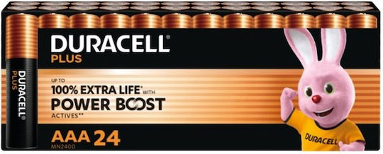 Duracell Plus Power Алкални батерии AAA 1.5V 24 бр.