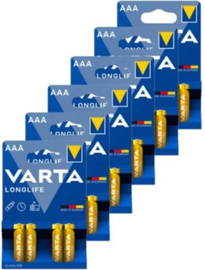Varta Alkaline Batteries AAA 1.5V 24pcs