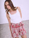 Celestino Women's Printed Viscose Shorts Rotten Apple