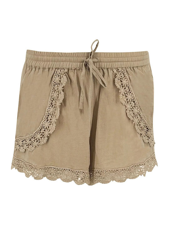 Ibz Mode Pantaloni scurți pentru femei Taupe