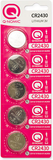 Q-Nomic WS Xtreme Power Lithium Uhrenbatterien CR2430 3V 5 Stück