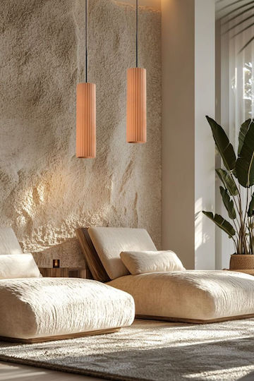 Inlight Κρεμαστό Φωτιστικό Πορτοκαλί με Ντουί GU10 29.5x29.5εκ.