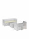 Outdoor Corner Sofa Made of Polypropylene with Cushions