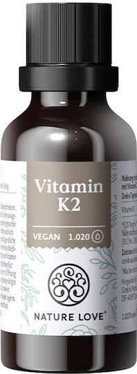 Nature Love Витамин K2 Витамин за Здравето на Костите Nature Love 30 ml
