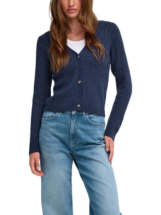 Only Only Damen Strickjacke Marineblau