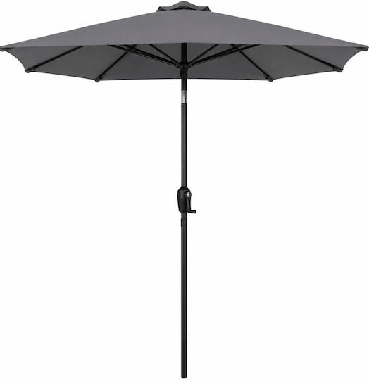 Umbrelă profesională rotundă metalică gri Φ3m
