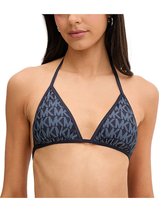 Michael Kors Bikini Τριγωνάκι με Ενίσχυση Μπλε