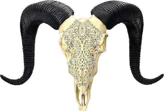 Decorativ Cap De Țap Sculptat 49cm 14976