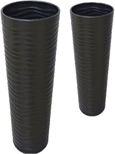 Plastic Flower Pot Tall TnS 40x80cm Black