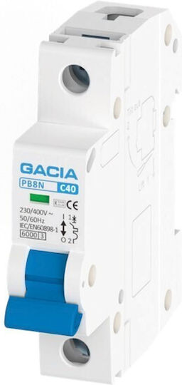 Автоматична Двуполюсна 2x6A 1P+N 6kA Гация