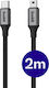 Buddi Flex Cable USB-C male - mini USB-A 12W Black 2m