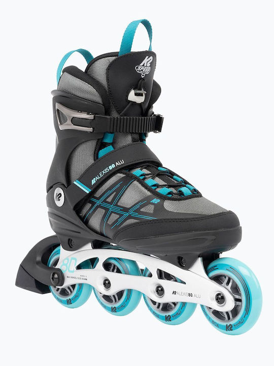 K2 80 Алу Inline Ролери Сиви За Възрастни
