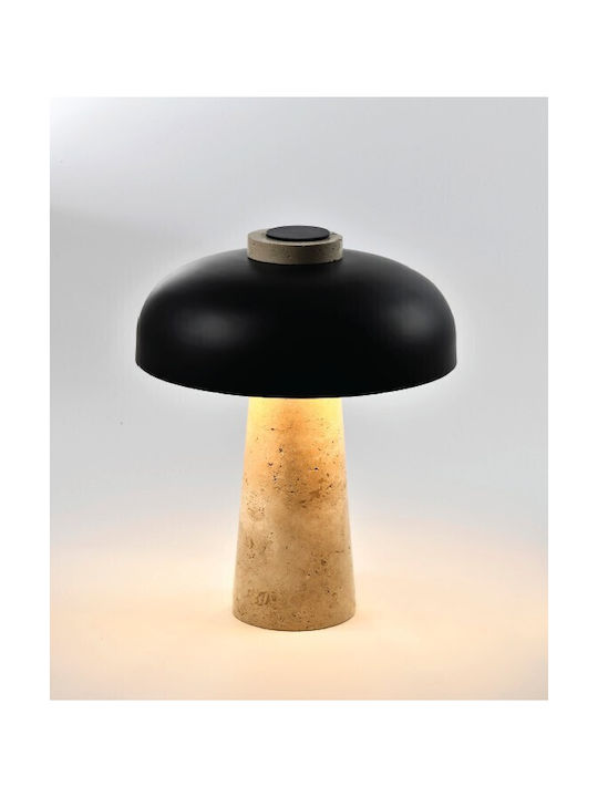 Inlight Lampa De Masă Neagră Din Metal Travertin Marle 3xG9 D 25cm 3064 3064