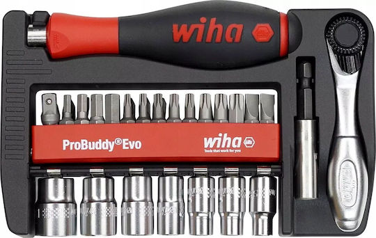 Wiha Bit Nut Driver Set Probuddy Evo Mixed 40 Pcs 1/4