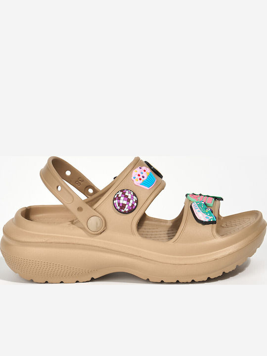 Admiral Damen Anatomische Holzschuhe Braun