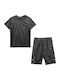 Pantaloni Scurți Bărbați Sport Set Negru