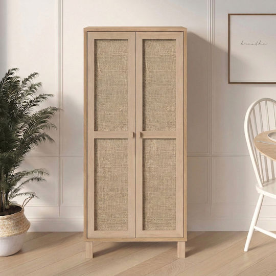 Буфет Hugin Дървен Натурален 60x35x133.6см