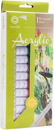 Metron Art Acrylic Colours 12x12ml 721.3.14511 548776