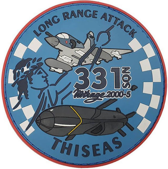 331 Sqn Thiseas Mirage 2000-5 Long Range Attack Σήμα Pvc