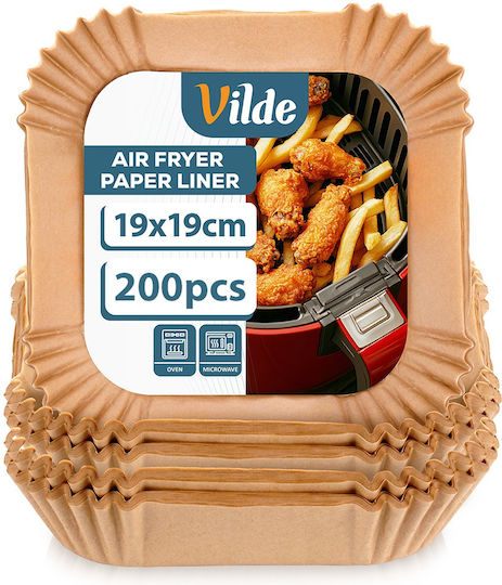 Vilde Non-stick Papers for Air Fryer 19x19cm 200 Pieces