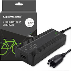 Qoltec Încărcător rapid pentru biciclete electrice și scutere electrice 36 V 42 V 4 A conector Bosch + cablu de alimentare
