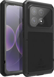 Love Mei Full Body Case Xiaomi 17 In Metal Shockproof Tempered Glass Black Love Mei Full Body Case Xiaomi 17 In Metal Shockproof Tempered Glass Black