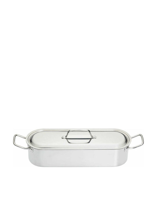 Kitchen Craft Тава с Капак от Неръждаема Стомана 15x45.5см
