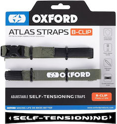 Oxford Atlas B-clip 17mm X 1.2m Transport Straps 2 Pieces Set Color Green Khaki
