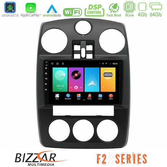 Bizzar Ηχοσύστημα Αυτοκινήτου Chrysler PT Cruiser 2000-2005 (Bluetooth/USB/WiFi/GPS/Apple-Carplay/Android-Auto) με Οθόνη Αφής 9"