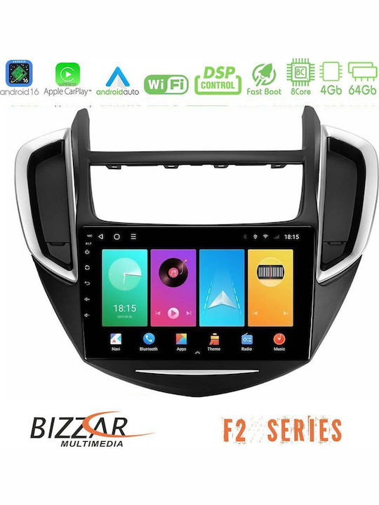 Bizzar Car Audio System for Chevrolet Trax 2013-2020 Bluetooth USB WiFi GPS Apple CarPlay Android Auto with 9" Touch Screen