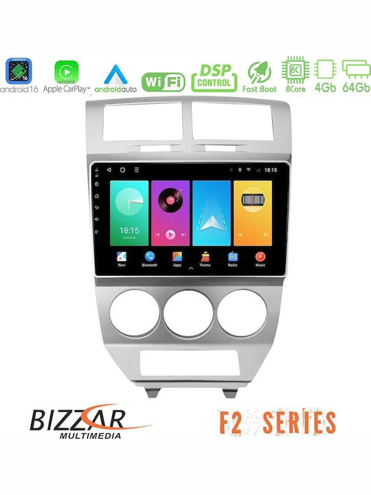 Bizzar Автомобилна Аудио Система Dodge Caliber 2006-2011 (Bluetooth/USB/Wi-Fi/GPS/Apple CarPlay/Android Auto) с Touch Screen 10"