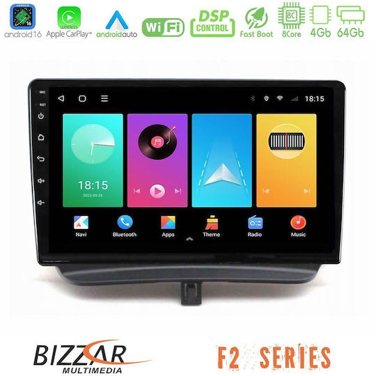 Bizzar Car Audio System for Ford Courier 2015-2023 Bluetooth USB WiFi GPS Apple CarPlay Android Auto with 9" Touch Screen
