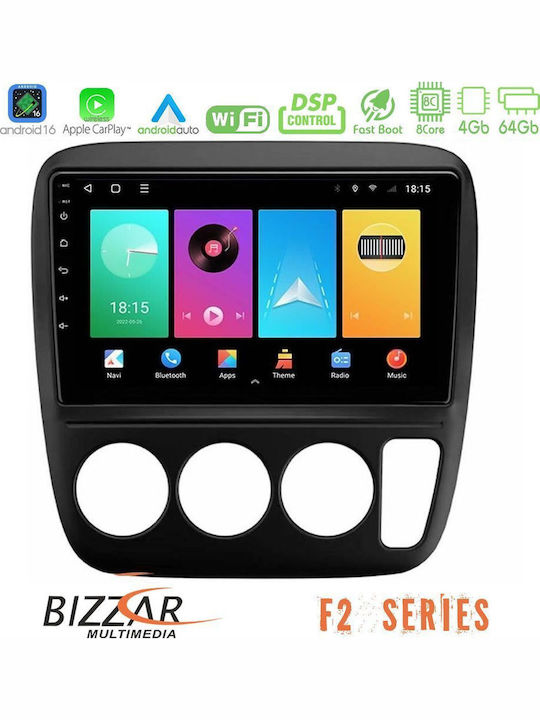 Bizzar Sistem Audio Auto pentru Honda CR-V 1997-2001 (Bluetooth/USB/Wi-Fi/GPS/Apple CarPlay/Android Auto) cu Ecran Tactil 9"