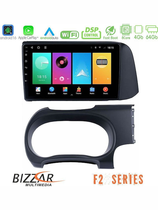 Bizzar Car Audio System for Hyundai i10 2020 2023 Bluetooth USB WiFi GPS Apple CarPlay Android Auto with 9" Touch Screen