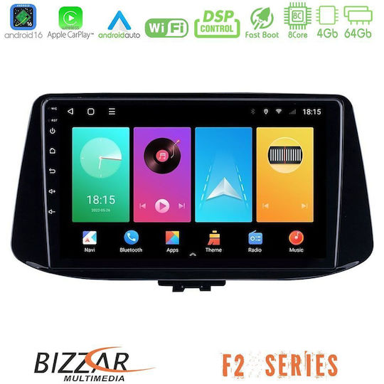 Bizzar Ηχοσύστημα Αυτοκινήτου για Hyundai i30 2018-2021 (Bluetooth/USB/WiFi/GPS/Apple-Carplay/Android-Auto) με Οθόνη Αφής 9"