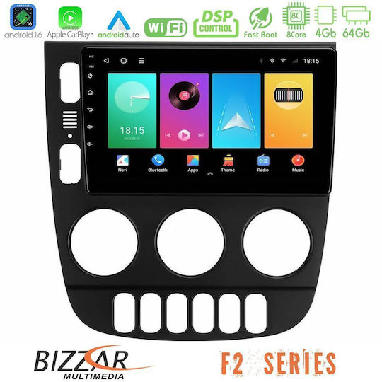 Bizzar Car Audio System for Mercedes-Benz ML 1998-2005 Bluetooth USB WiFi GPS Apple CarPlay Android Auto with 9" Touch Screen
