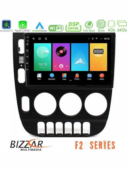 Bizzar Car Audio System for Mercedes-Benz ML 1998-2005 with A/C (Bluetooth/USB/WiFi/GPS/Apple CarPlay/Android Auto) with 9" Touch Screen