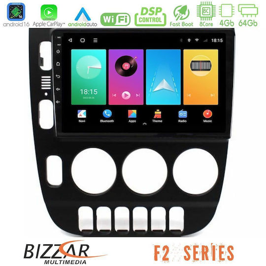 Bizzar Ηχοσύστημα Αυτοκινήτου για Mercedes-Benz ML 1998-2005 με A/C (Bluetooth/USB/WiFi/GPS/Apple-Carplay/Android-Auto) με Οθόνη Αφής 9"