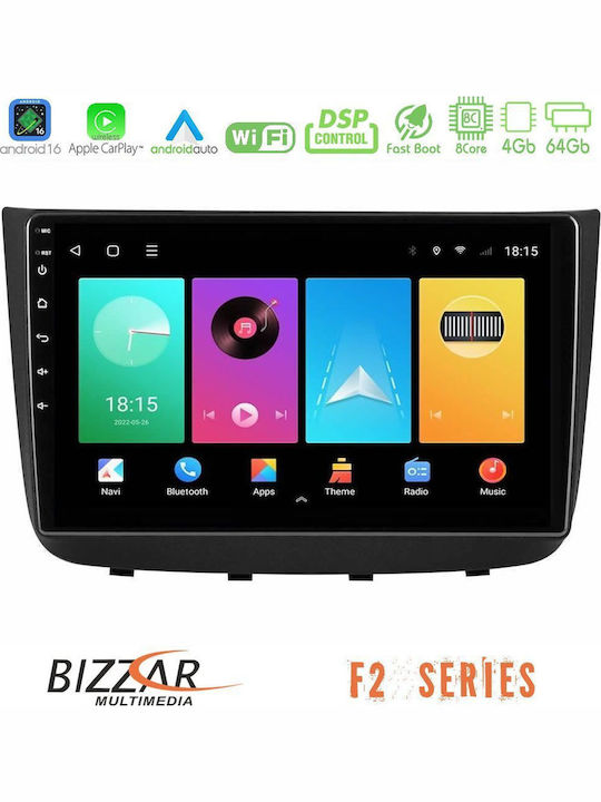 Bizzar Car Audio System for Mercedes-Benz Vito / Viano 2003-2006 (Bluetooth/USB/WiFi/GPS/Apple CarPlay/Android Auto) with 10" Touch Screen