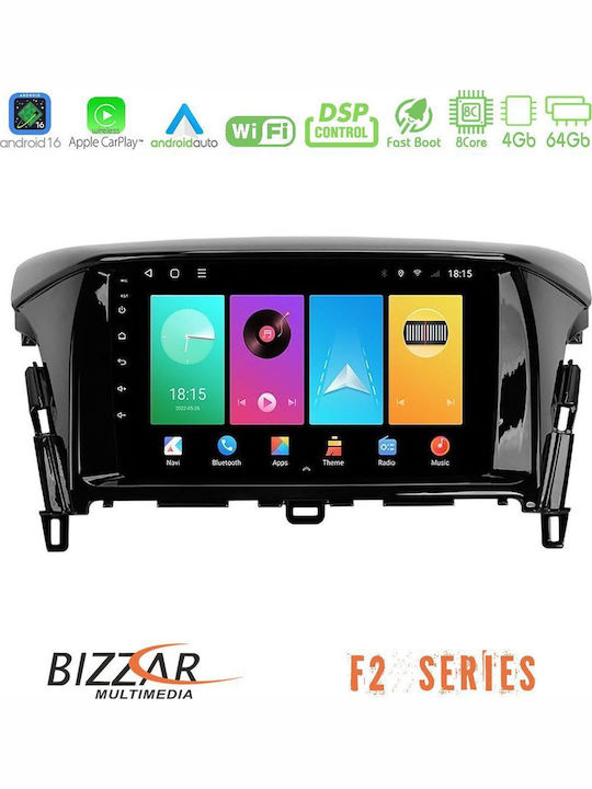 Bizzar Car Audio System for Mitsubishi Eclipse Cross 2018-2023 Bluetooth USB WiFi GPS Apple CarPlay Android Auto with 9" Touch Screen