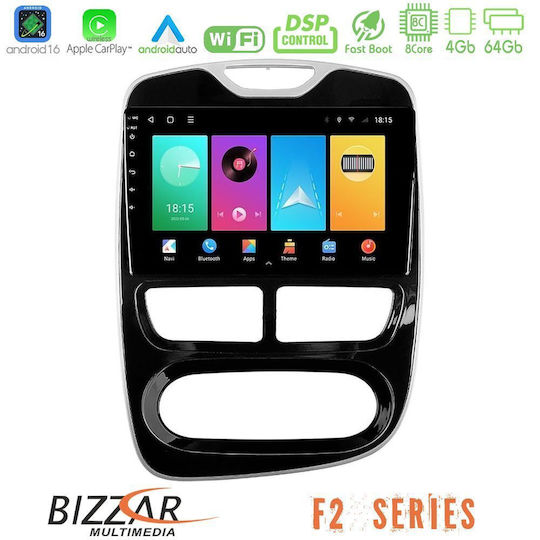 Bizzar Car Audio System for Renault Clio 2012-2019 Bluetooth USB WiFi GPS Apple CarPlay Android Auto with 9" Touch Screen