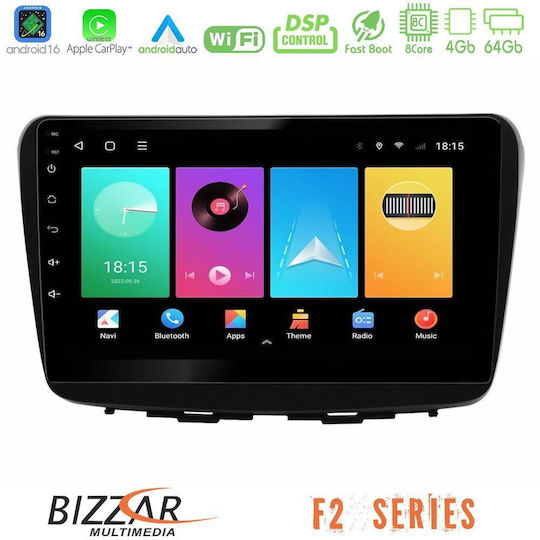 Bizzar Car Audio System for Suzuki Baleno 2016-2021 (Bluetooth/USB/WiFi/GPS/Apple CarPlay/Android Auto) with 9" Touch Screen
