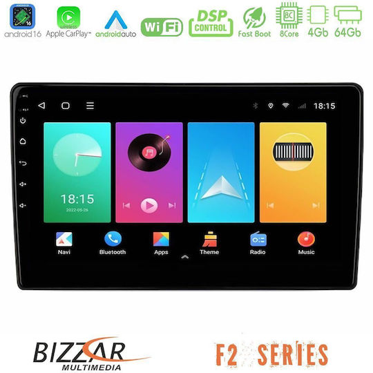 Bizzar Ηχοσύστημα Αυτοκινήτου για Suzuki Grand Vitara 2003-2005 (Bluetooth/USB/WiFi/GPS/Apple-Carplay/Android-Auto) με Οθόνη Αφής 9"