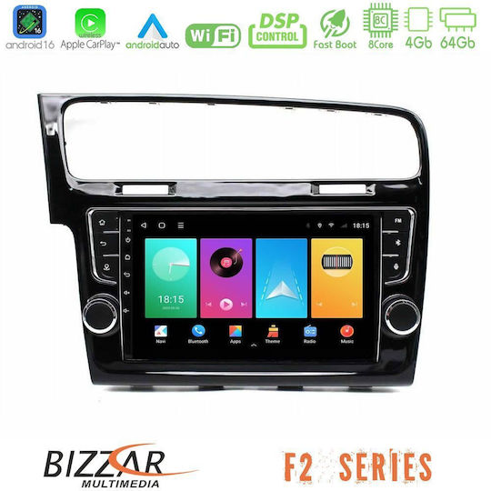 Bizzar Car Audio System for Volkswagen Golf 2013 – 2018 Bluetooth USB WiFi GPS Apple CarPlay Android Auto with 9" Touch Screen